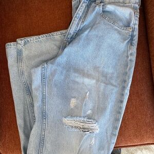 Light Blue Wide Leg Jeans